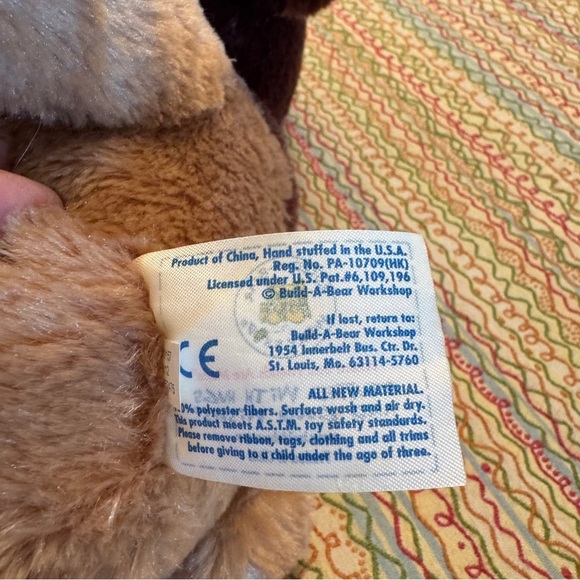 Build A Bear Workshop Retired Sitting Caramel Brown & Tan Puppy Dog 2013 - Picture 8 of 8